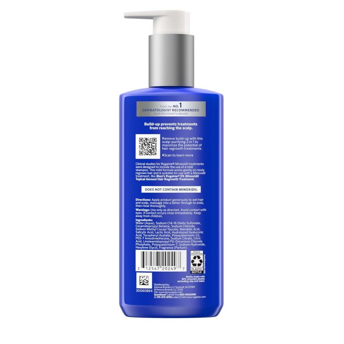 Шампунь+кондиціонер пілінг для волосся Rogaine Pre-Growth 2 in 1 Shampoo