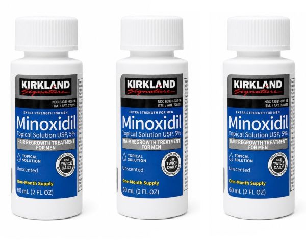 Міноксидил Кіркланд Minoxidil Kirkland 5% 3 флакони