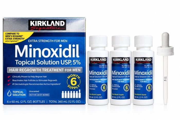 Міноксидил Кіркланд Minoxidil Kirkland 5% 3 флакони+дозатор